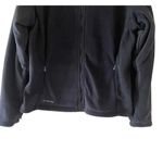 Columbia black long sleeve full zip fleece soft cozy minimalist boho womens Jac Photo 2