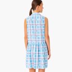 Tuckernuck  Dress Blue Westport Trellis Sleeveless Hayes Shirt Pockets Plaid Photo 2