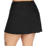 Island Escape women’s black swim‎ skirt bottom size 22W Photo 1