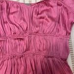 H&M Pink Blouse Ruched Top Baby Pink Valentines girly cottage core coquettes feminine girly Photo 2