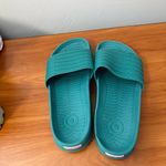 Hunter for Target Women’s‎ Rubber Slip On Slide Sandal Teal Blue Shower Beach 11 Green Photo 2