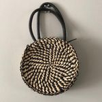 American Eagle  Black Round Straw Crossbody  Photo 1