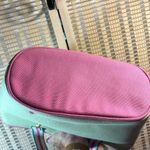 Lilly Pulitzer COPY - Green W/Pink Detailing &Gold Hardware. Bucket Purse VGUC Photo 4