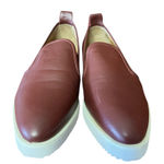 Everlane  Leather Street Shoe in Burgundy size 10.5 Photo 0