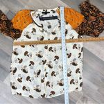 Jane and Delancey Jane‎ & Delancey Paisley Floral Pattern Block Peasant Blouse Small Photo 10