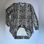 Culpos x INC International Snake Print Mini Dress Sweater Sz Medium Long Sleeve Black Photo 4