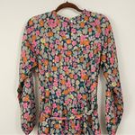 Birds of Paradise Trovata Birds of Paradis Vintage Floral Abigail Short Dress Size Large Photo 12