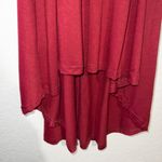Kojooin NWT Burgundy V-Neck Wrap Long Sleeve Maternity Dress Size Medium Photo 3