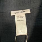 ANDIE  The Corvo Button Up Top CoverUp Black size S NWT Photo 4