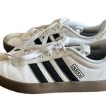 Adidas VL Court 3.0 Women’s Sneakers Size 7 Cloud White black stripe Photo 0