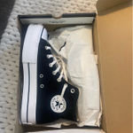 Converse  Black Platform High-Top Sneakers Photo 0