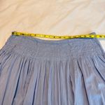 FOR THE REPUBLIC  Smocked Skirt Women’s Size 14 Cotton Lined Flowers Circle Blue Photo 6