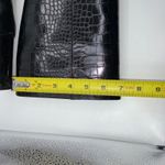 INC International Concepts Paiton Black Croc Embossed Tall Heeled Boots Women 8M Size 6.5 Photo 5