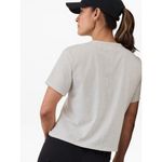 Athleta  L Essential Supima Cotton Tee Fog Grey Heather Large Photo 4