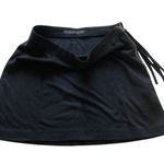 ZARA  Skirt Mini Black Leather Faux Medium Photo 0