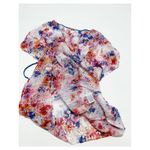 Johnny Was  Summer Days Eyelet Floral Dress Braided‎ Belt Silk Oversized XS Photo 10