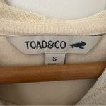 Toad&Co Cream Organic Cotton Long Sleeve Hooded Sweatshirt Dress Size S Tan Photo 6