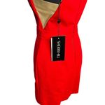 Sherri Hill  Short Red With Cutouts 54069 Dress Size 4 Photo 3