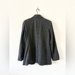 A New Day Oversized Blazer in Gray & Black Windowpane Plaid - Size S Photo 4