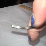 MantraBand  Silver Tone “Think Happy” Thin Cuff Bracelet Photo 2