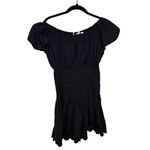 Frankies Bikinis Black Sadie Embroidered Mini Dress Size XS Photo 3