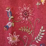 Vintage Salon Studio Haband Lavishly Embroidered Floral‎ Sweater Pink Size L Photo 1