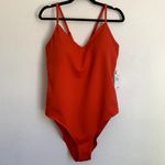 Good American NWT Sculpt One-Piece Swimsuit in Bright Poppy 002 Photo 3