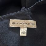 Dress the Population NEW  Catalina Plunging V-Neck Dress, Midnight Blue Size L Photo 6