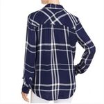 Rails  Hunter Night Forest Plaid Shirt Women’s Small Green Blue Long Sleeve Photo 1