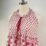 Ro’s Garden Sofia Maxi Dress Anthropologie Tiered Coverup Sundress Pink Floral White Photo 1