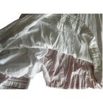 Aerie Front Slit Maxi Dress Low Backless Beaded T Back White Photo 7