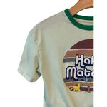 Disney Cropped T Shirt Juniors S 3/5 Green Lion King Hakuna Matata Tie Waist Photo 1
