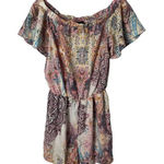 Off the Shoulder printed abstract romper SZ S Photo 0