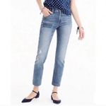 J.Crew Trademark Vintage Crop Straight Leg Jeans Size 25 with Patch Photo 8