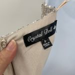 Crystal Doll Bodycon Sequin Dress Sz 0 Silver Holiday New Years Slit Y2K Club Photo 7