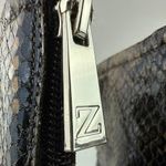 ZARA  Women's Brown Snakeskin Leather Block Heel Zippper Ankle Boots 39 US 8.5 Photo 6