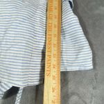 Vineyard Vines Linen Wrap Top Women's Small Blue Stripes Beach Nautical Summer Photo 7