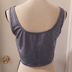 Cider NWOT Dusty Blue  Crop Top Photo 4