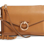 Rebecca Minkoff  Jean Mac Leather Crossbody Handbag in Nutmeg Tan Brown Photo 0