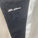 Mr. Kreem Black & White Colorblock Distressed Zip Hem Streetwear Jeans Size 34 Photo 2