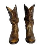DOUBLE H Western Distressed Tan Brown Slouch Boots Womens 7.5 M rodeo concert Photo 2