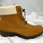 Sporto  Boho Water Resistant Suede Lace Up Ankle Boots Camel 9W Photo 5