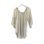 Solitaire Women's Grey 3/4 Sleeve Embroidered Tunic Top Size Plus 1X Photo 2