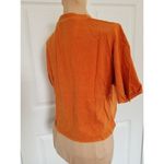 BP . Crop Washed Pocket T-Shirt Rust Amber Short Sleeve Crew Neck  Women's Sz XS Photo 2