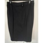 Max Mara Gonna Solid Black Pleated Pencil Skirt Size 44 NWT Photo 1
