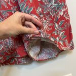 Loft Ann Taylor  Orange Floral Print Wide Leg Pants Size Small Photo 5