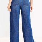 Loft High Rise Palazzo Jeans in Dark Wash Photo 1