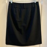 Ann Taylor  Loft Black Pleated Knee Length Skirt Women's Size 2 Photo 1