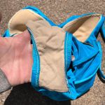 Catalina Vintage  Blue Button Shoulder Low Hip Skirted One Piece Swimsuit Photo 8