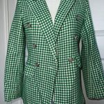 SheIn Green Houndstooth Blazer Photo 4